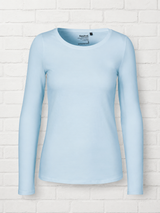 BIO COTTON LONGSLEEVE - HELLBLAU - PURE SUMMER