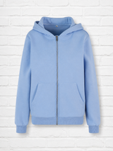 FLUFFY  ZIP HOODIE - Powderblue - PURE SUMMER