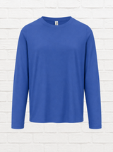 COTTON LONGSLEEVE -Bright Royalblau - NEW WINTER