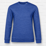 Leichtes Sweatshirt Bio - Qualität - ROYALBLAU MELIERT - NEW WINTER