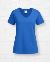 Klassisches Bio T- Shirt mit V- Ausschnitt - NEW WINTER