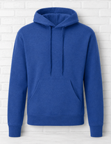 SWEATSHIRT HOODIE UNISEX – MITTELBLAU MELIERT - NEW WINTER