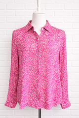 Hochwertige Bluse mit verdeckter Knopfleiste- HELLER SOMMER WINTER