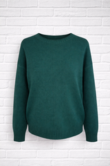 Feinstrickpullover mit Rundhalsausschnitt und Mittelnaht - VERDANT WINTER