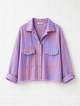Jeansjacke gestreift- GENTLE SPRING