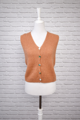 Nachhaltige Alpaka Strickweste in BIO QUALITÄT - INDIAN SUMMER