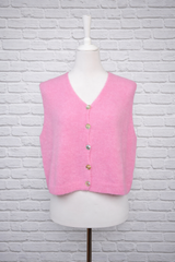 Nachhaltige Alpaka Strickweste in BIO QUALITÄT - HELLER SOMMER