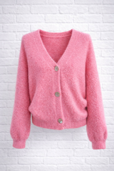Nachhaltige Alpaka Strickjacke in BIO QUALITÄT - DELIGHT SPRING, GENTLE SPRING