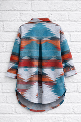 Oversize-Jacke mit Aztekenmuster PLUS SIZE- 360° + INDIAN SUMMER