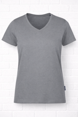 Bio Baumwoll T- Shirt mit V- Ausschnitt- SMART SUMMER