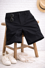 Chino-Bermuda-Shorts MEN- Schwarz