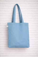 Organic Cotton Bag- Blue uni - 360°