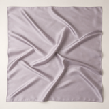 Quadratisches Seidentuch- Silbergrau - PURE SUMMER