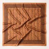 Quadratisches Seidentuch Gemustert- INDIAN SUMMER