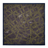 Quadratisches Seidentuch - Discover the World - VERDANT WINTER