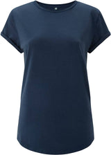 Bio T- SHIRT MIT RUNDSAUM UND AUFGESCHLAGENEM ÄRMEL - VERDANT WINTER