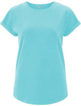 BIO COTTON T-SHIRT MIT AUFGEROLLTEM ÄRMELSAUM - CLASSIC SPRING