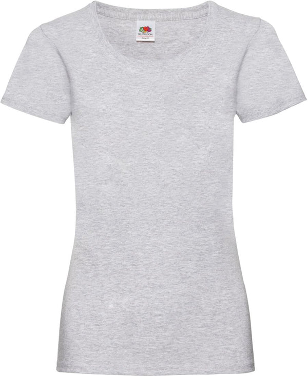 T-SHIRT LADY FIT- GRAU HEATHER