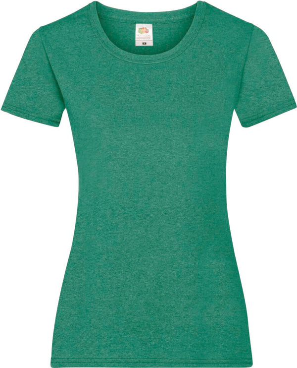 T-SHIRT LADY FIT- RETRO GREEN HEATHER