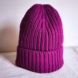 RIPP- STRICKMÜTZE MIT KASCHMIR- DUNKLER SOMMER WINTER