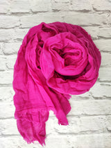 BOHO SCHAL WOLLE- Pink