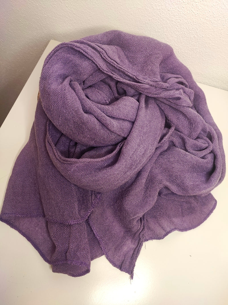 Unifarbener Strickschal- Supersoft- Lavendel