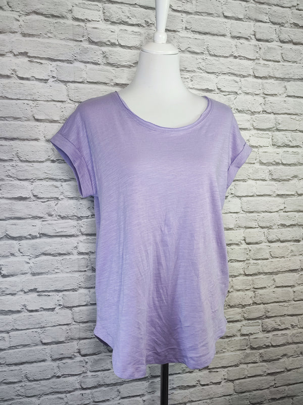 T- Shirt Ladie Long Slub- Lilac