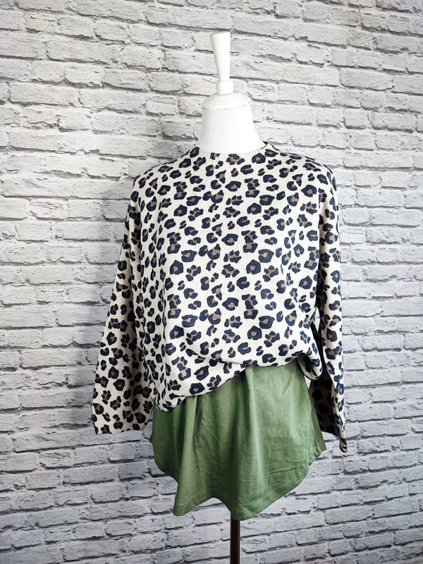 COTTON TOP LOOSE FIT- SOFT KHAKI