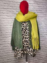 Oversize-Hemd mit Leopardenmuster und 3/4-langen Ärmeln- Animalprint Leo