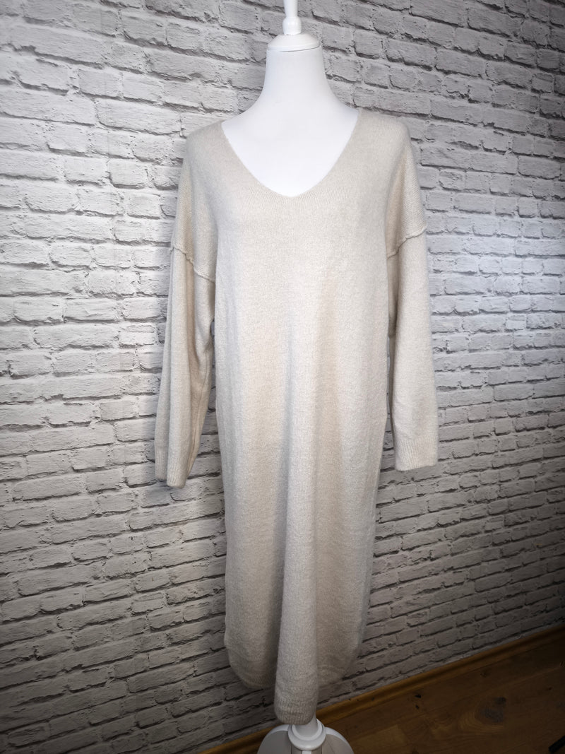 Strickkleid aus Babyalpaka- Ivory