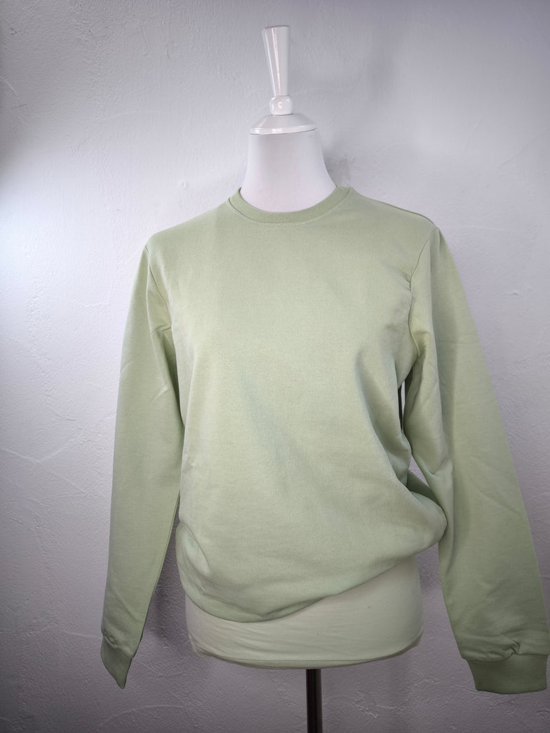 Leichtes Sweatshirt Bio- Qualität- LIGHT JADE