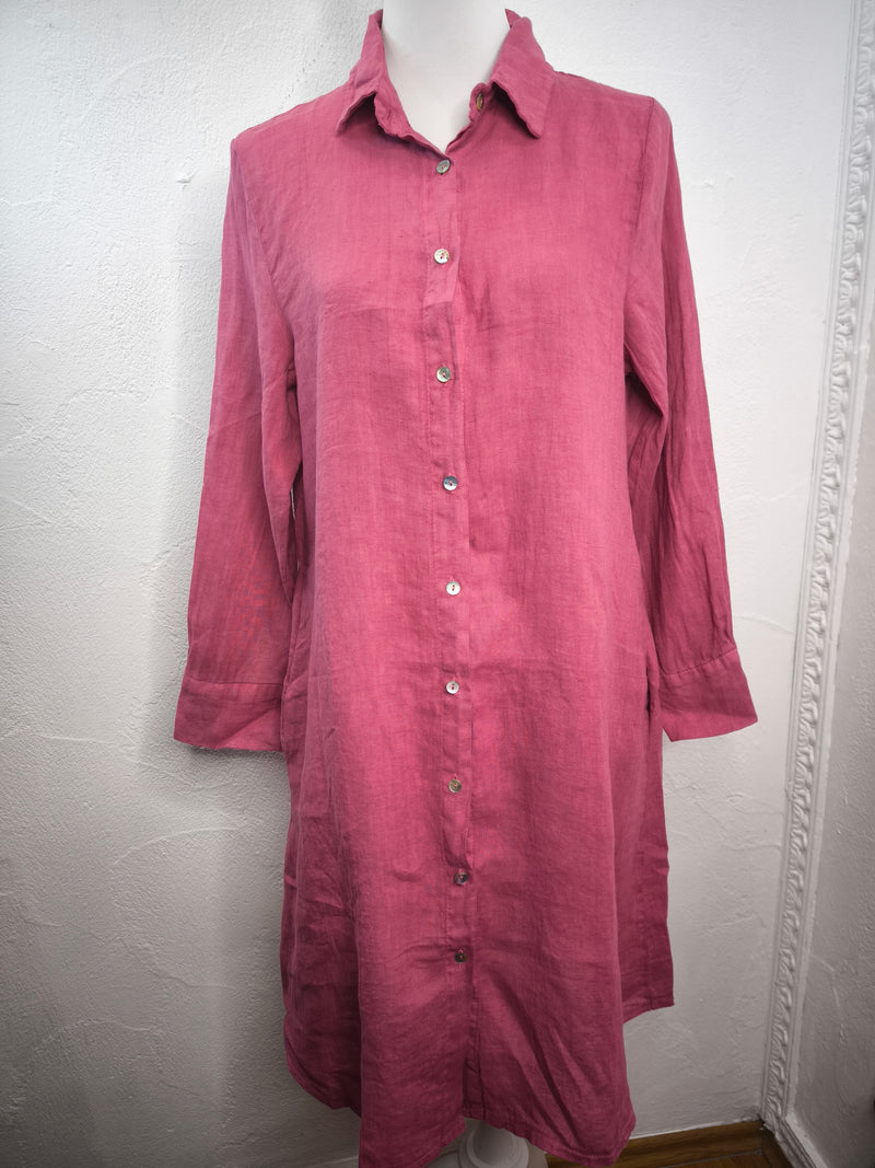 Hemdblusenkleid- Beere