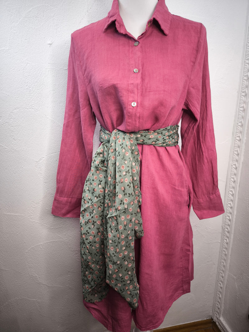 Hemdblusenkleid- Beere