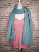 Strick Shirt Lameé- Blush