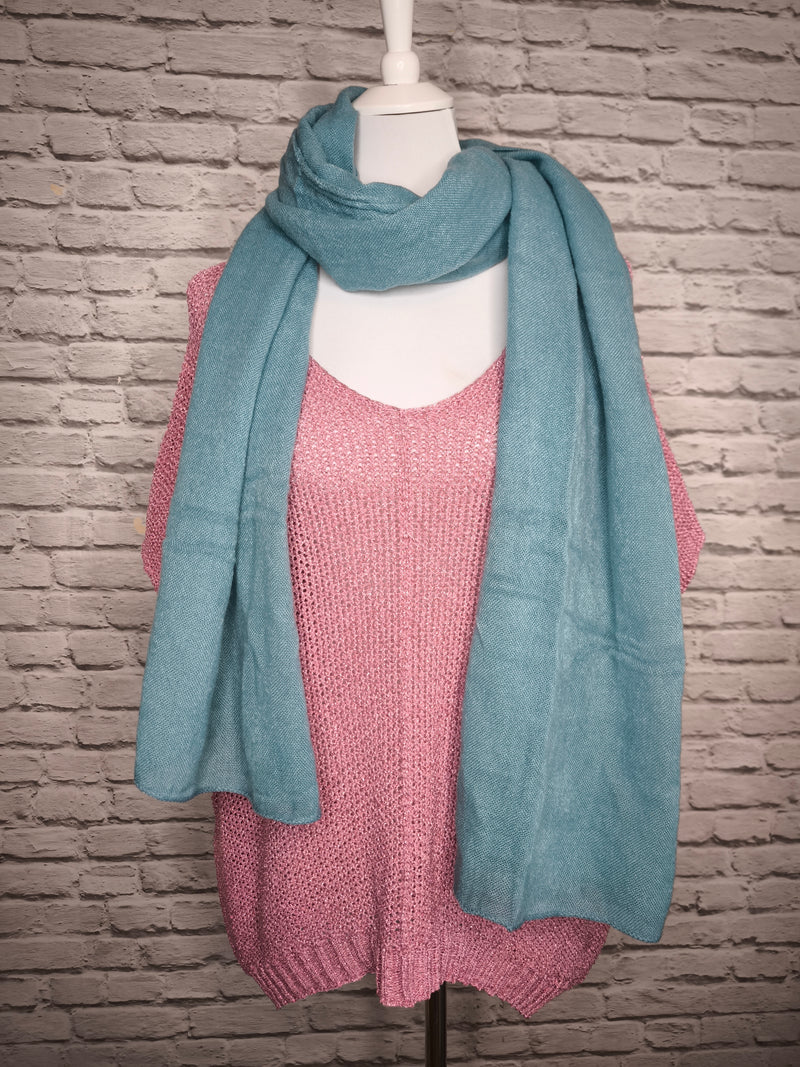 Strick Shirt Lameé- Blush