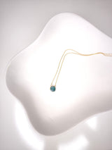 Halskette mit  Swarovski® Kristallen- Soft Türkis