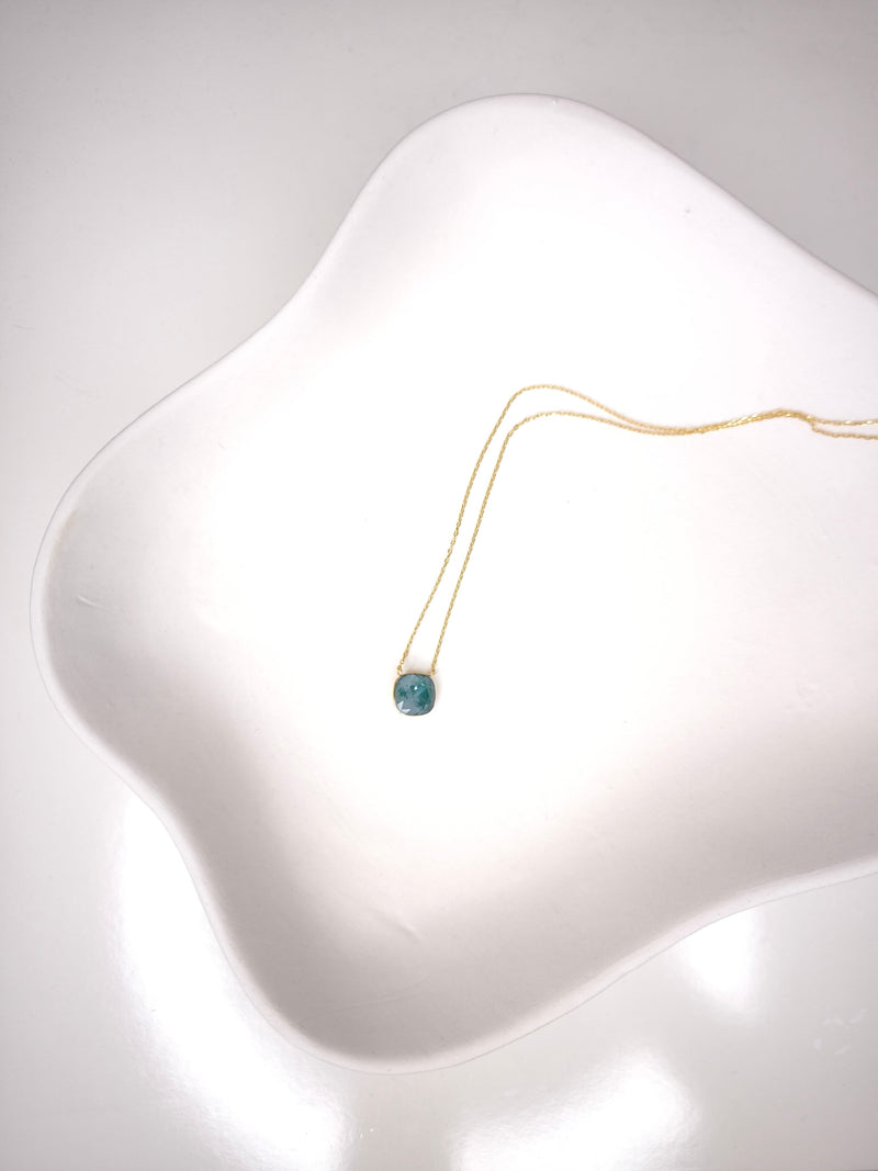 Halskette mit  Swarovski® Kristallen- Soft Türkis