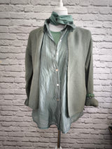Transparentes Hemd Tencel- Salbei