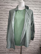 Transparentes Hemd Tencel- Salbei