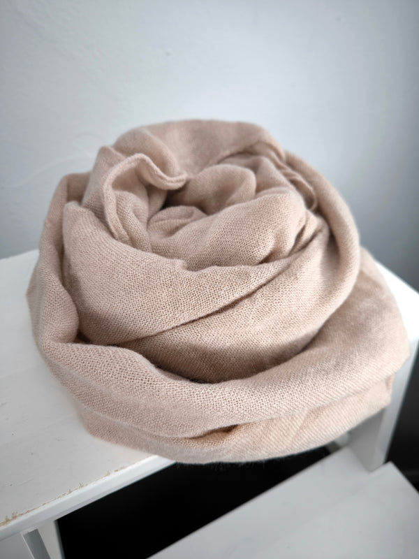 Unifarbener Strickschal - Supersoft - Altrosa
