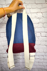 Recycelter Baumwollrucksack- IndigoWine