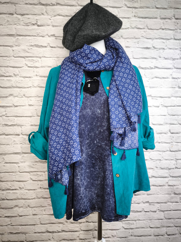 Oversized Cordhemd- DUNKLER SOMMER WINTER