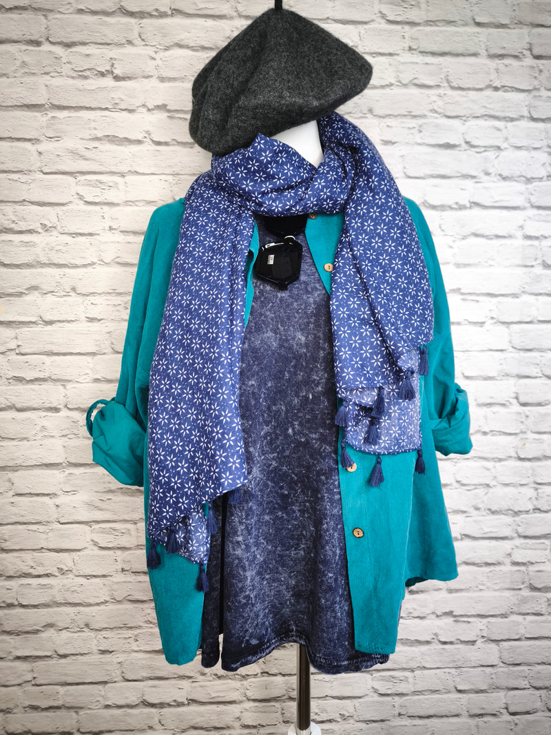 Oversized Cordhemd- DUNKLER SOMMER WINTER