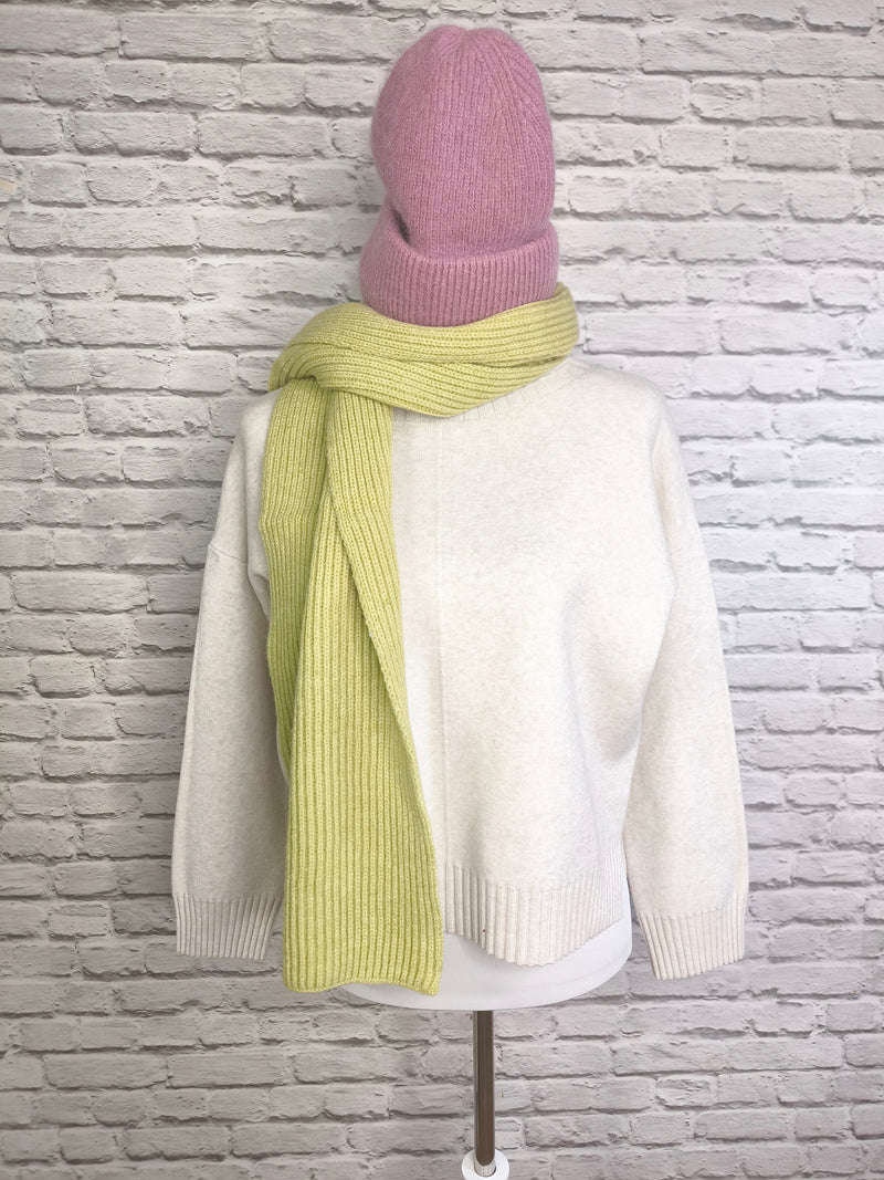 Superweicher Kaschmirschal mit Fransen UNISEX- DUNKLER FRÜHLING SOMMER