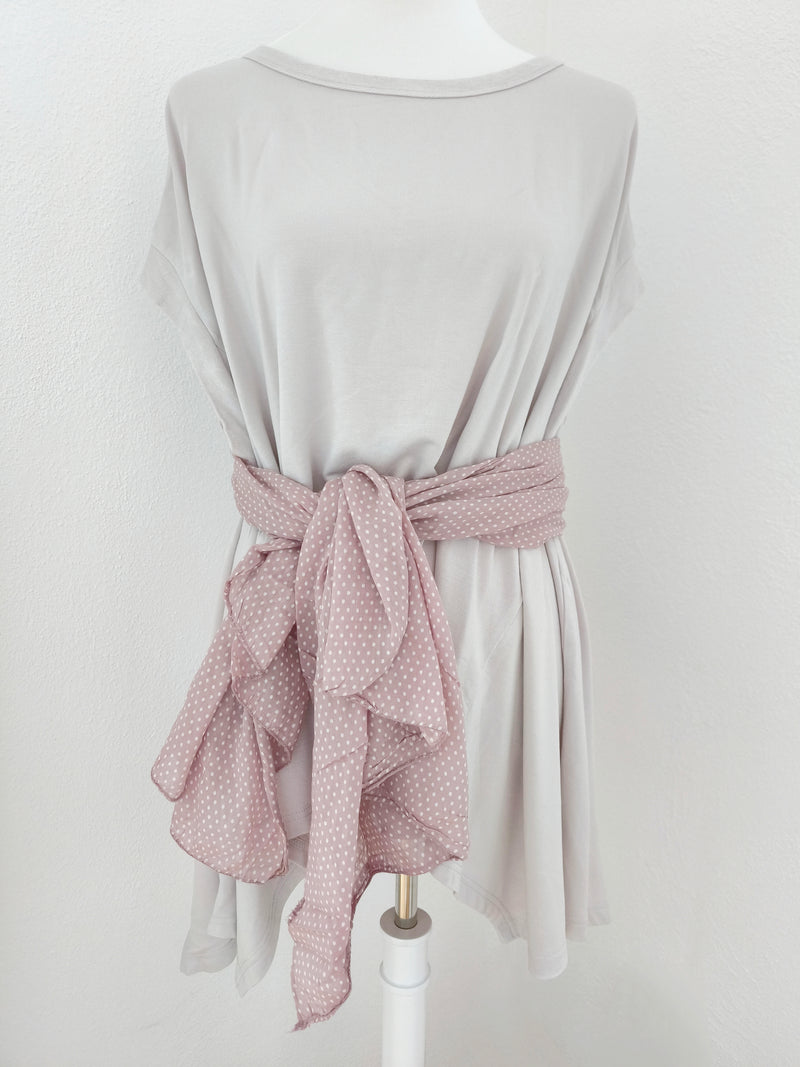 OVERSIZED SHIRT MIT SWEATSHIRT DETAILS- DUNKLER FRÜHLING SOMMER