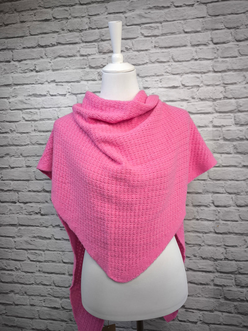 Dreieck Stricktuch Poncho- HELLER SOMMER