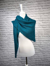 Dreieck Stricktuch Poncho- DUNKLER SOMMER WINTER