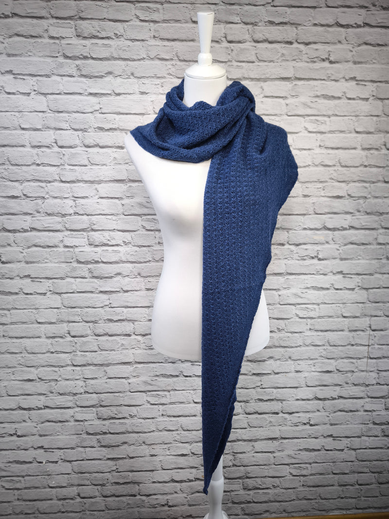 Dreieck Stricktuch Poncho- DUNKLER SOMMER WINTER