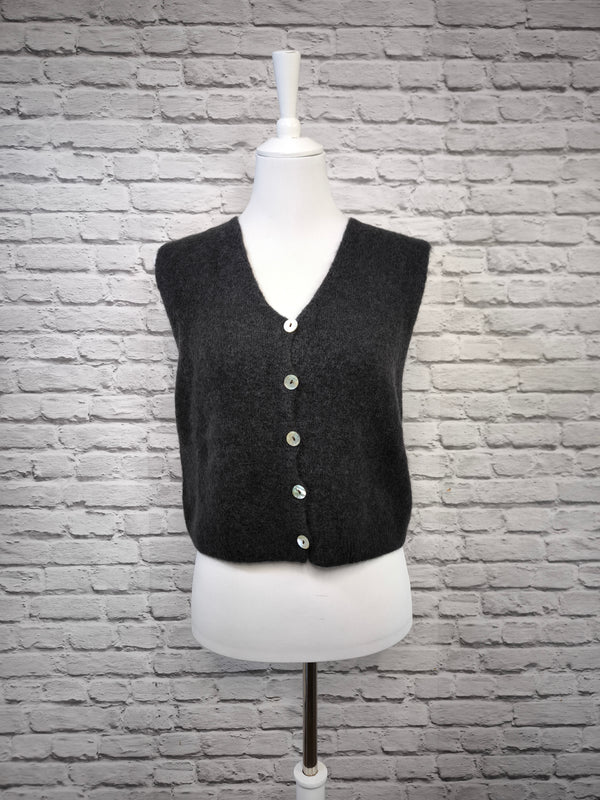 Nachhaltige Alpaka Strickweste in BIO QUALITÄT - HERBST WINTER