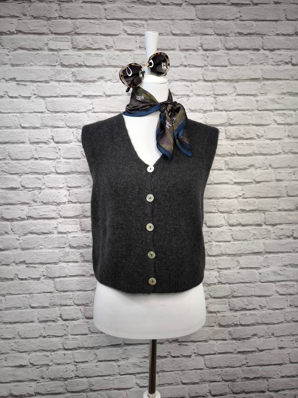 Nachhaltige Alpaka Strickweste in BIO QUALITÄT - HERBST WINTER